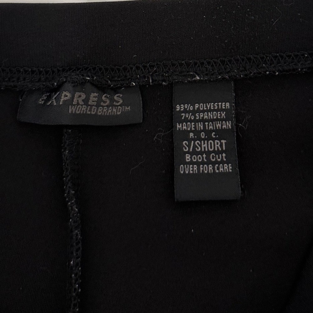 Express World Brand Black Bootcut Pants Womens S High Rise Pull On Stretch - Picture 5 of 9